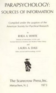 Frontispiece of the first edition of Parapsychology Sources of Information